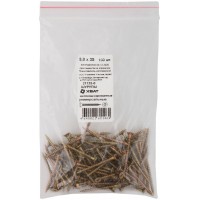 Шурупы желтопассированные, универсальные 3 х 35 100 шт Фасовка (21135-0)