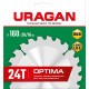Диск пильный по дереву Optima URAGAN 160х20/16 мм 24Т 36801-160-20-24_z01  