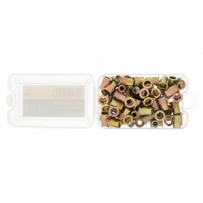 Заклепки резьбовые, стальные, оцинкованные, М6, пластиковый кейс, 70 шт. Denzel (40603)