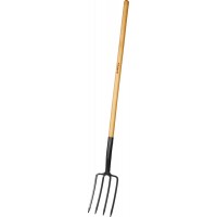 Вилы садовые 280 x 180 x 1500 мм, антикор. покрытие, деревянный черенок, PROLine GRINDA 39725