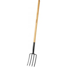 Вилы садовые 280 x 180 x 1500 мм, антикор. покрытие, деревянный черенок, PROLine GRINDA 39725