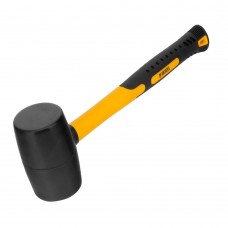 Киянка резиновая, 24 oz, черная резина, фибергласовая рукоятка Denzel