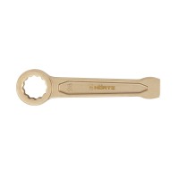 Ключ гаечный накидной ударный 24 искробезопасный сплав AlCu, HORTZ