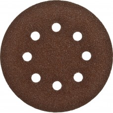 Круг шлифовальный Стандарт 125 мм, 8 отверстий, Р80, 5 шт ЗУБР 35350-125-080