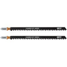 Полотна по дереву, HCS, разведенные, шлифованные зубья 151/126/4 мм (T344D), 2 шт. (40889)
