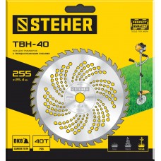 Нож для триммера 255 мм, 40T TBН-40 STEHER 75140