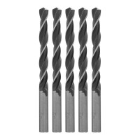 Сверло по металлу, 9.5 мм, быстрорежущая сталь, 5 шт, цилиндрический хвостовик Сибртех