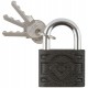 Замок навесной чугунный корпус PALLADIUM (305F ) 50х39 мм, стальная дужка 8 мм (67081)
