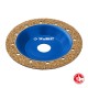 Чашка обдирочно-шлифовальная плоская №1, мелкое зерно, 125 мм, ВК8 ЗУБР Профессионал 33430-1