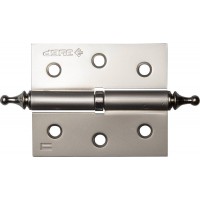 Петля карточная 75 х 63 х 2.5 мм, разъемная, правая, цвет матовый никель (PN), 2 шт ЗУБР 37605-075-4R