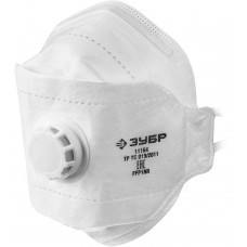 Полумаска фильтрующая FFP1, плоская 3-х панельная, с клапаном выдоха ЗУБР ТК-80 11164_z02