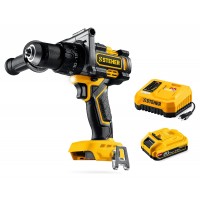 Дрель-шуруповерт ударная бесщеточная STEHER 20 В 165 Н·м 1 АКБ LMS (2 А·ч) CBS-165-21  