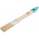 Кисть флейцевая, натур. cветлая щетина, деревянная ручка 3/4 (19 мм) (00702М)