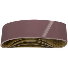 Ленты шлифовальные бесконечные, водостойкие, на тканевой основе, 5 шт., 75х457 мм Р 240 (39689)