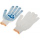 Перчатки вязаные (4 нити), х/б, с ПВХ, 10 класс вязки (12484)