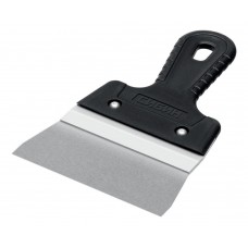 Шпатель фасадный нержавеющий усиленный 150 мм, с алюминиевой направляющей СИБИН 10083-15