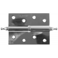 Петля карточная разъёмная правая 100?75?2.5 мм цвет хром CP 2 шт ЗУБР 37605-100-2R