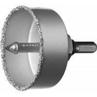 Коронка-чашка с державкой и сверлом 67 мм, L 25 мм, карбид вольфрама ЗУБР Профессионал 33360-067_z01