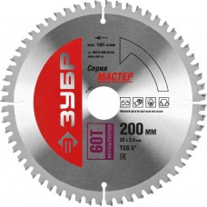 Пильный диск по алюминию Мультирез, 200 х 32 мм, 60Т ЗУБР 36916-200-32-60