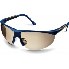 Очки защитные ПРОГРЕСС открытые серые стекло устойчивое к царапинам и запотеванию ЗУБР Профессионал 110323