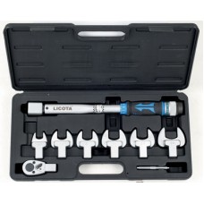 Динамометрический ключ в наборе со сменными насадками, 8пр., 15-80Нм (AQC-S002NM) Licota