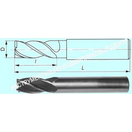 Фреза концевая d 5,0х24х58 ц/х Р18 Z=3 CNIC