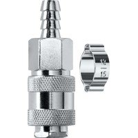 Переходник штуцер «елочка», 10 мм – рапид муфта, с хомутом KRAFTOOL 06596-10