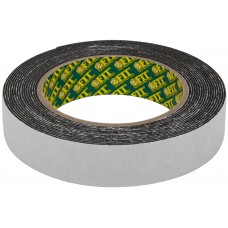 Лента клеящая, 2-х сторонняя монтажная,на вспененной основе, черная, 25 мм х 5 м (11793)