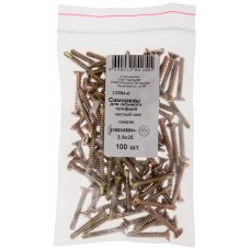 Саморез для оконного профиля частый шаг резьбы, наконечник сверло №2 3.9х25 100 шт. Фасовка (22884-0)