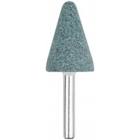 Шарошка абразивная ( по камню, мрамору, кафелю), хвостовик 6 мм, конус с закруглением 25 х 35 мм (36981)