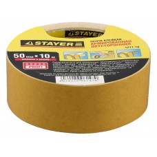 Лента клейкая двухсторонняя 50 мм, 10 м, на тканевой основе STAYER Professional 1217-10