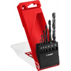 Набор сверл по металлу 6 шт (2-8 мм), сталь Р4М2, класс В ЗУБР 29605-H6