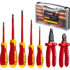 Набор диэлектрического губцевого инструмента 7 предм. Профессионал ЗУБР 2214-H7