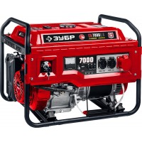 Генератор бензиновый 7000 Вт 380 / 220 В с электростартером ЗУБР СБ-7000Е-3