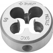 Плашка круглая ручная сталь 9ХС ЗУБР М12 x 1.5 мм 4-28022-12-1.5