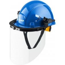 Щиток лицевой защитный ЗАСЛОН экран 220 x 385 мм, поликарбонат 2 мм для крепления на каске ЗУБР Профессионал 110853