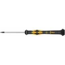 Отвёртка крестовая антистатическая прецизионная PZ 0 x 60 мм ESD Kraftform Micro серия 1555 PZ Wera WE-030115