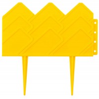 Декоративный бордюр для клумб 14 х 310 см, желтый GRINDA 422221-Y