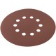 Круги шлифовальные с отверстиями (липучка), алюминий-оксидные, 225 мм, 5 шт. Р 240 (39899)