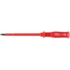 Отвертка изолированная 1000 В, CrV сталь, пластиковая ручка 6,5х150 мм SL (55804)