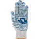 Перчатки вязаные (4 нити), х/б, с ПВХ, 10 класс вязки (12484)