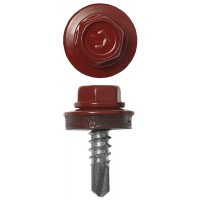 Саморез кровельный 25 х 5.5 мм, рубиново-красный, 1800 шт Профессионал СКМ 3003 ЗУБР 4-300310-55-025-3003