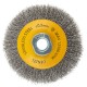 Щетка для УШМ, 100 мм, Тарелка, витая нержавеющая проволока 0.3 мм, М14 Denzel (746083)