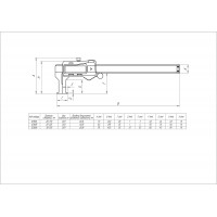 Штангенциркуль для внутренних канавок ШЦЦСК-1-170 0,01 (20-170) электронный SHAN