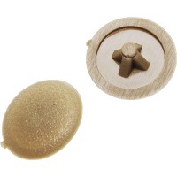 Заглушка декоративная под шуруп шлиц №2 цвет сосна, 40 шт ЗУБР 4-308156-4