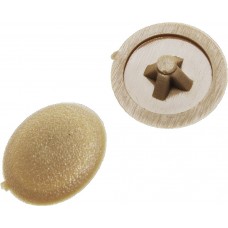 Заглушка декоративная под шуруп шлиц №2 цвет сосна, 40 шт ЗУБР 4-308156-4