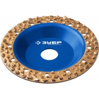 Чашка обдирочно-шлифовальная плоская №3, крупное зерно, 125 мм, ВК8 ЗУБР Профессионал 33430-3