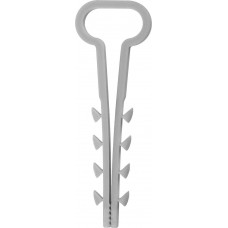 Дюбель-хомут для плоского кабеля ДХ-П 12 мм, нейлон, 100 шт ЗУБР 30912-12