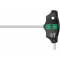 454 Hex-Plus HF Отвёртка с внешним шестигранником с Т-образной рукояткой с фиксацией, 4 x 100 мм, с дополнительным коротким рабочим концом (WE-023338)