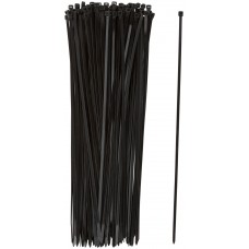 Хомуты нейлоновые для проводов, черные 100 шт., 4,8х400 мм (60358)